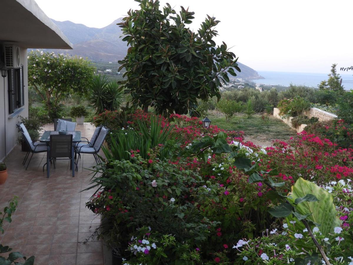 Chrissi'S House With Garden And Sea View Zerviana Villa Kíssamos Eksteriør billede